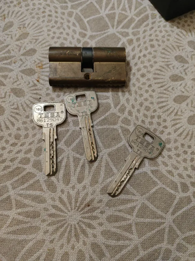 Bombín Tesa T80 TS con 2 llaves