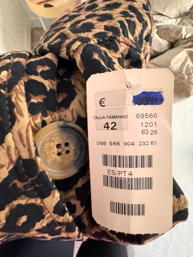 Abrigo estampado animal print