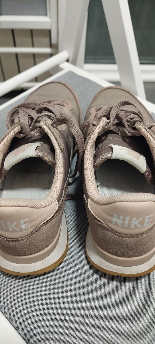 Zapatillas Nike Piel Mujer Beige/Rosa