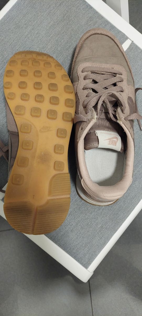 Zapatillas Nike Piel Mujer Beige/Rosa