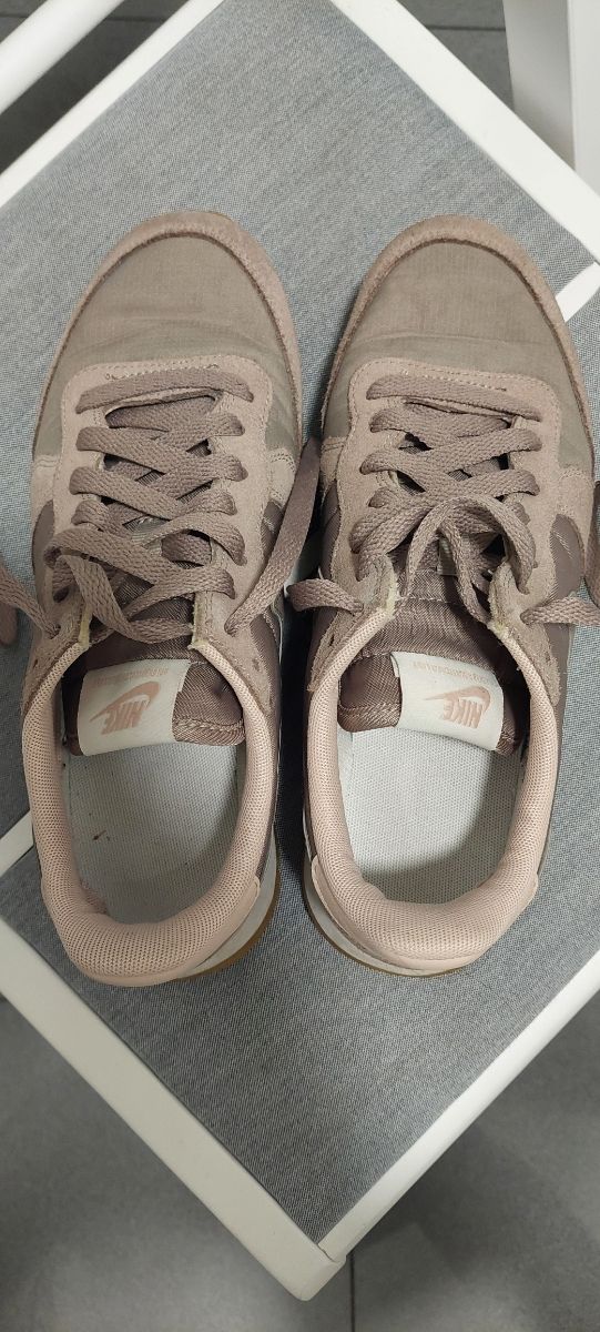 Zapatillas Nike Piel Mujer Beige/Rosa