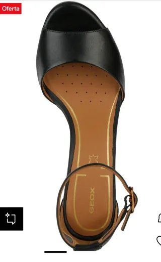 Sandalias Geox Negras Mujer