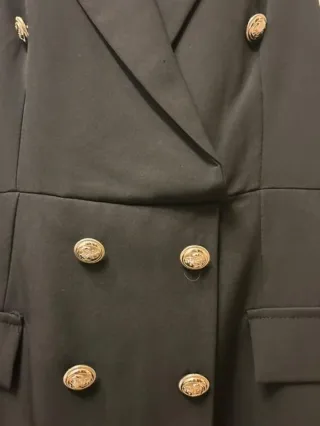 Mono corto blazer mujer negro