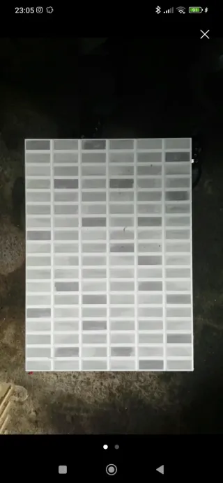 Caja de azulejos decorativos