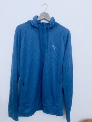 Sudadera Puma Azul con Cremallera