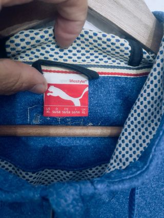 Sudadera Puma Azul con Cremallera