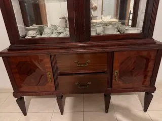 Vitrina Antigua Madera y Cristal