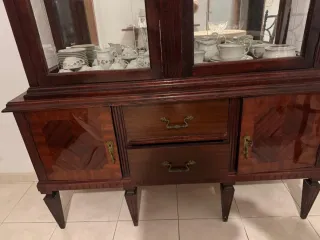 Vitrina Antigua Madera y Cristal