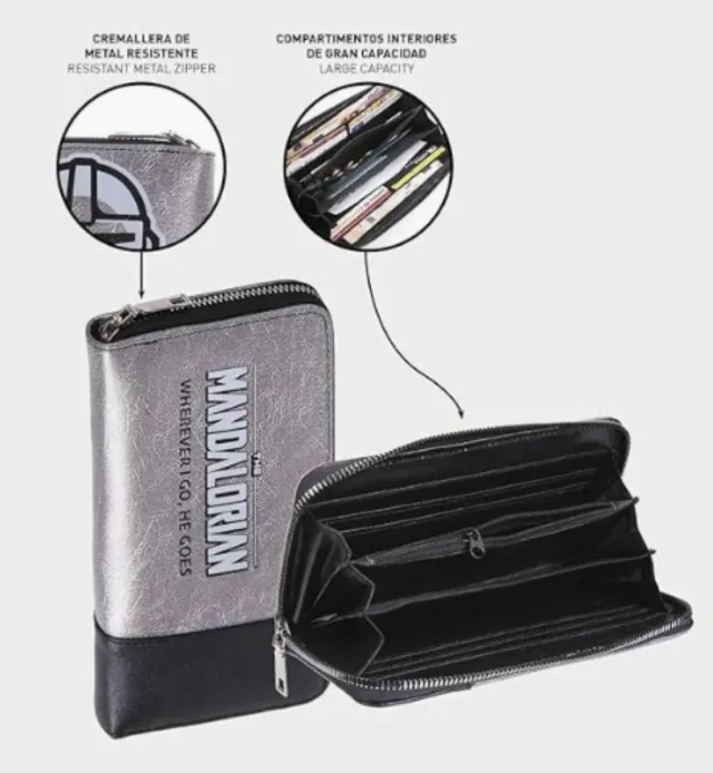 Cartera Tarjetero The Mandalorian Disney