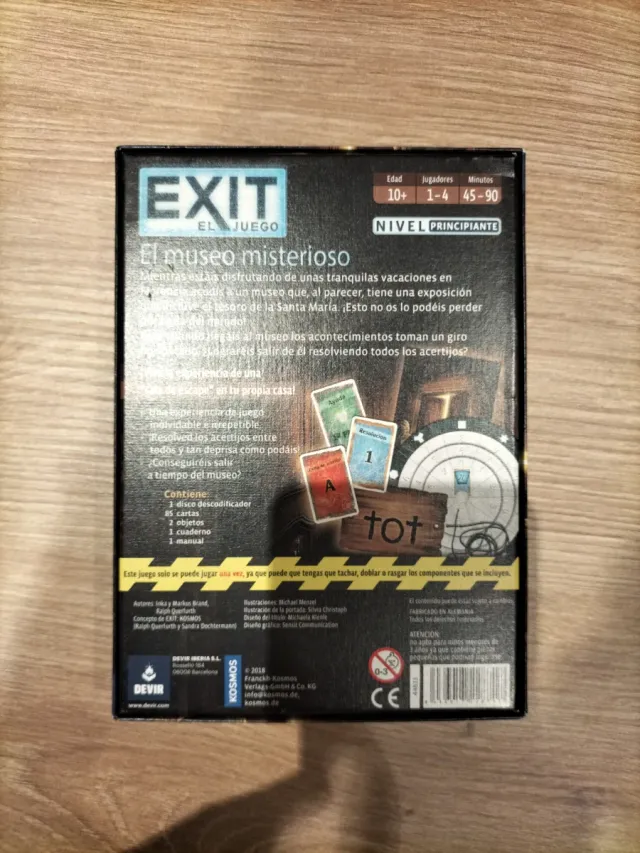 Juego Exit: El museo misterioso