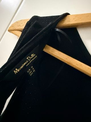 Vestido tubo negro Massimo Dutti