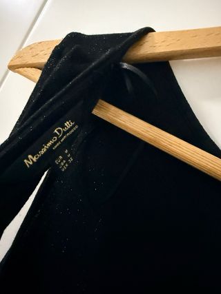 Vestido tubo negro Massimo Dutti