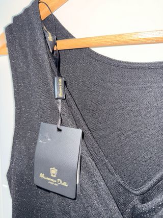 Vestido tubo negro Massimo Dutti