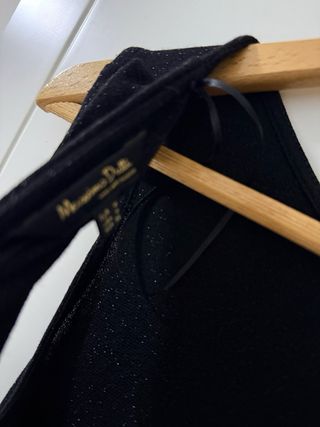 Vestido tubo negro Massimo Dutti