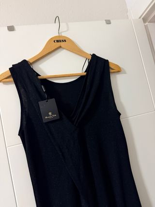 Vestido tubo negro Massimo Dutti