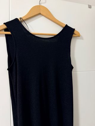 Vestido tubo negro Massimo Dutti