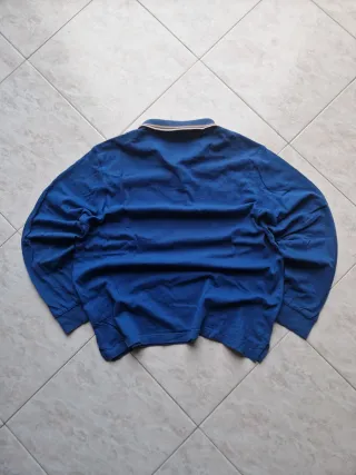 T shirt polo longsleeves vintage 90s navy blue