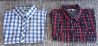 2 Camicie a quadri manica corta taglia M
