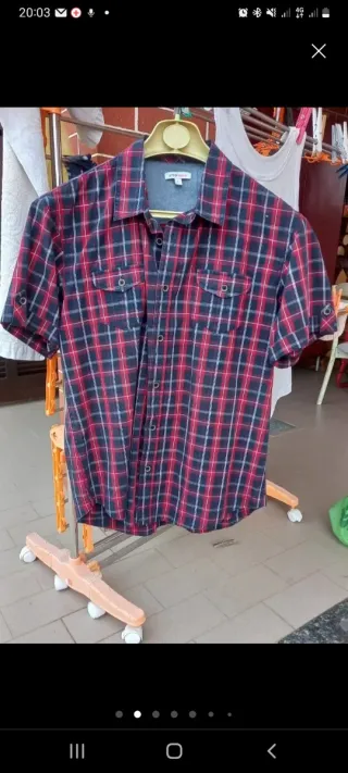 2 Camicie a quadri manica corta taglia M