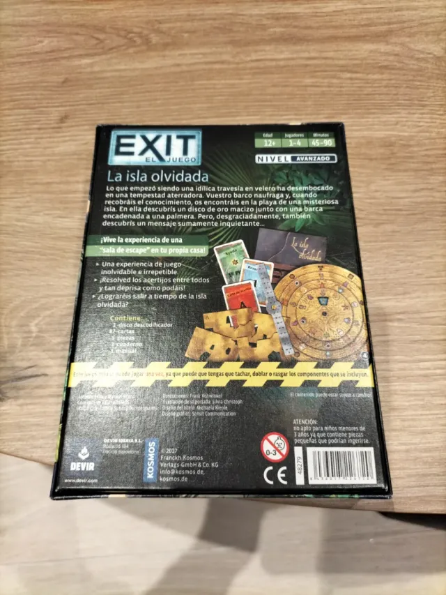Juego de mesa Exit: La isla olvidada