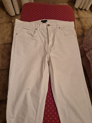 Pantalón HM Blanco Talla 40