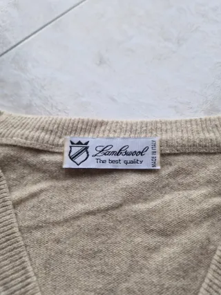 Cardigan vintage beige 90s boxy fit