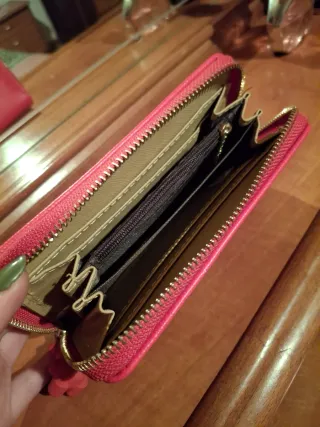 Cartera Tous Rosa con Cremallera