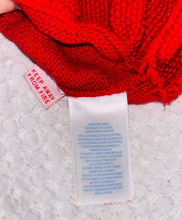 Jersey niña rebeca roja renos