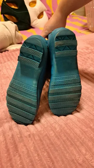 Botas de agua azules