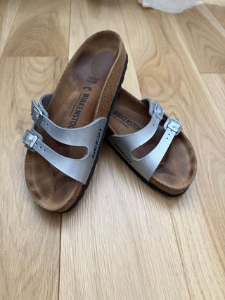 Sandalias Birkenstock Mujer Talla 38 Plata