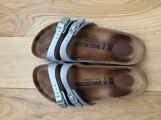 Sandalias Birkenstock Mujer Talla 38 Plata