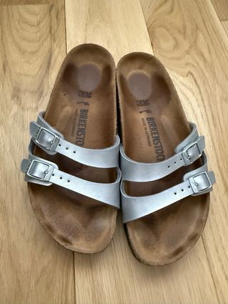 Sandalias Birkenstock Mujer Talla 38 Plata