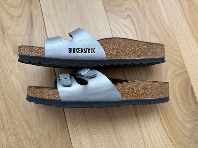 Sandalias Birkenstock Mujer Talla 38 Plata