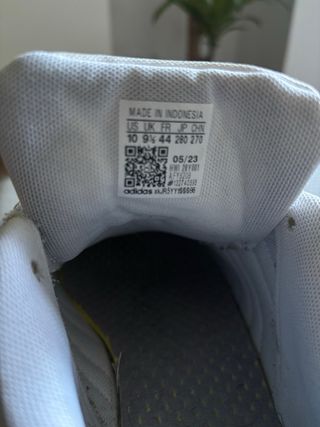 Zapatillas Adidas Blancas y Rojas Talla 44