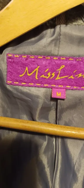 Abrigo gris Miss Lana con capucha