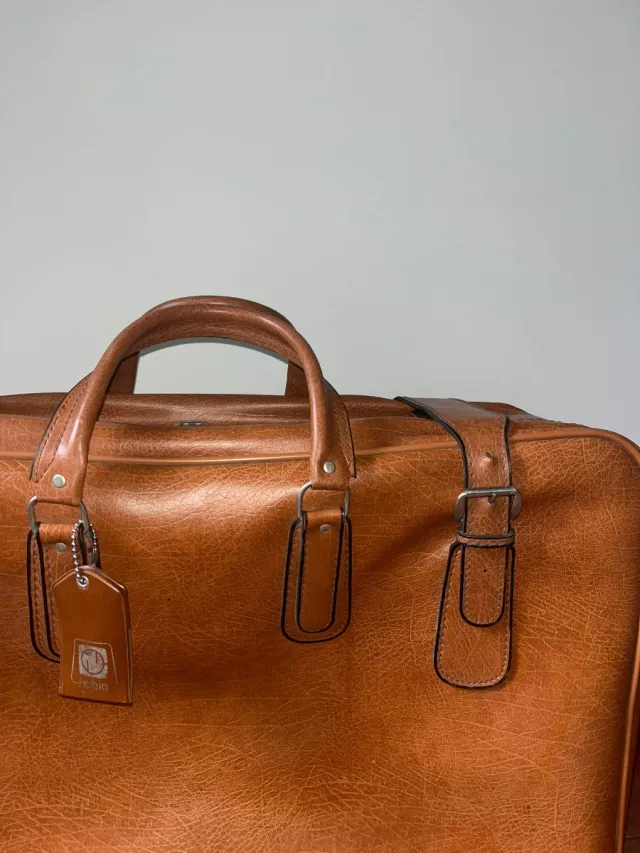 Maleta Vintage Cuero Marrón