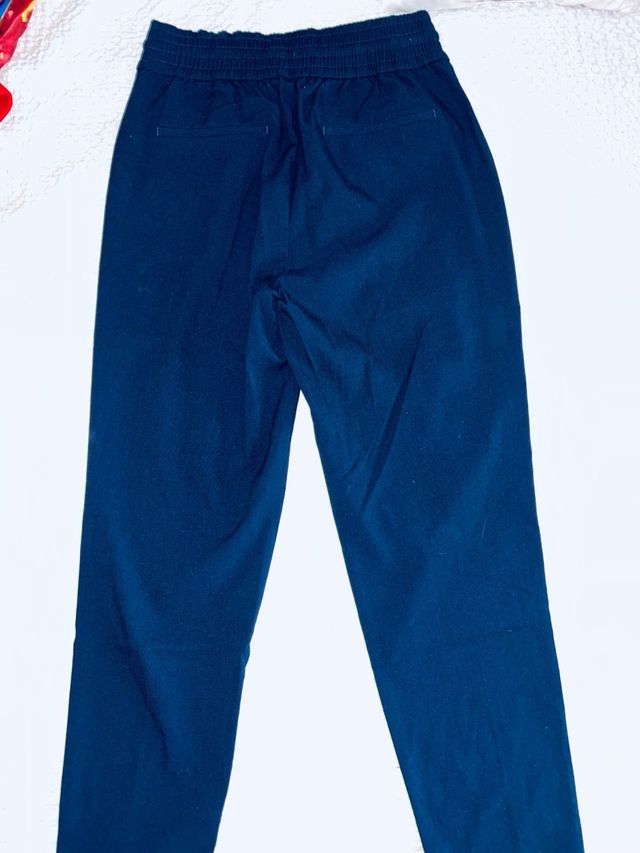 Pantalones Lacoste Mujer Azul