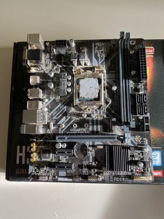 Procesador Intel i3 9100f + Placa Gigabyte H310M