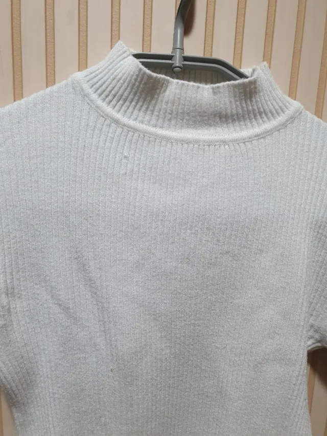 Jersey canalé cuello alto mujer T/S