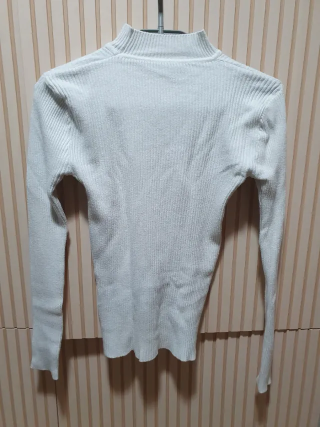 Jersey canalé cuello alto mujer T/S