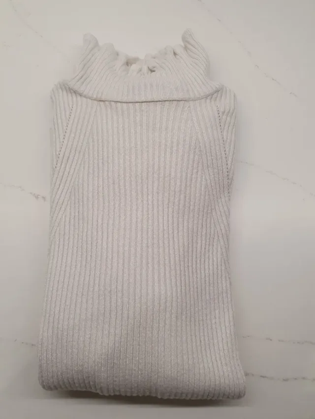 Jersey canalé cuello alto mujer T/S