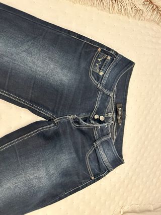 Pantalón vaquero azul Misatic recto, impecable