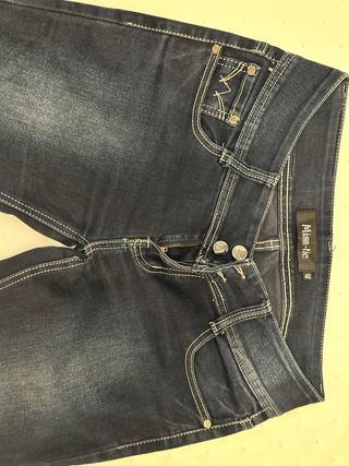 Pantalón vaquero azul Misatic recto, impecable