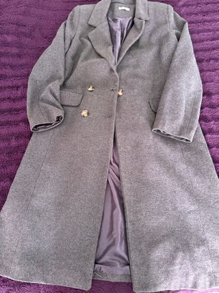 Abrigo largo gris