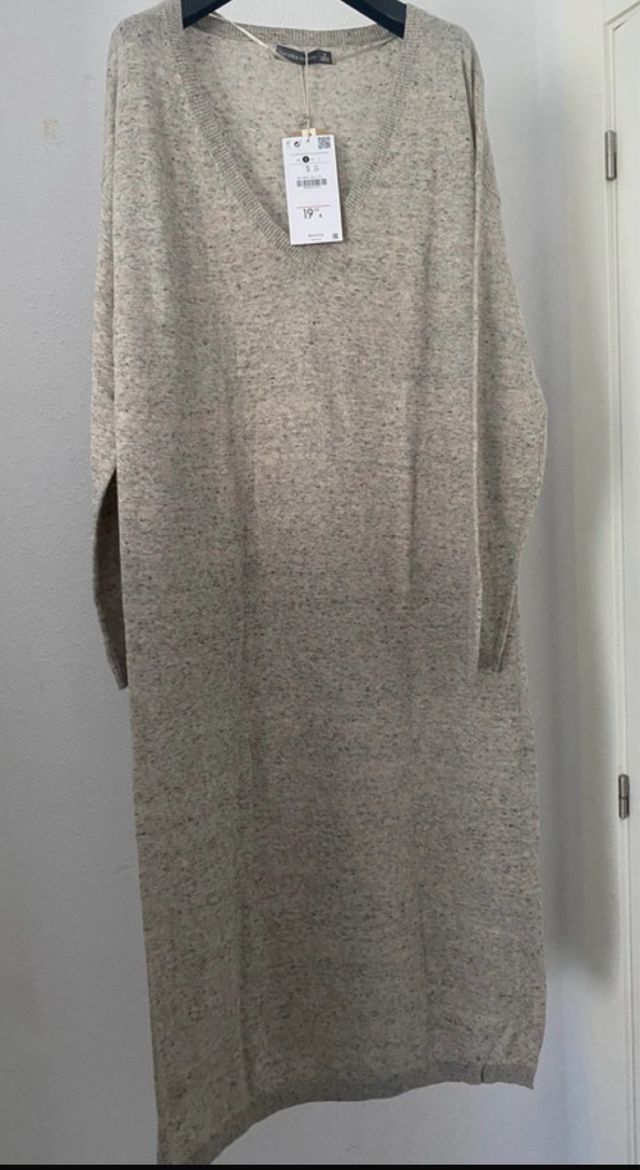 Vestido gris talla única