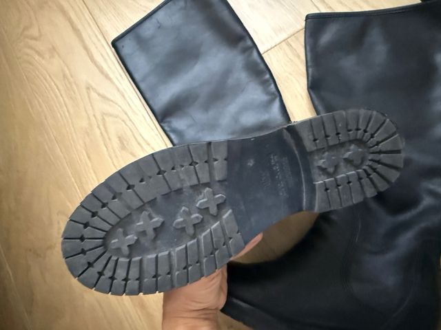 Botas altas piel Mango Talla 38