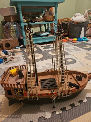 EL AUTÉNTICO BARCO PIRATA OCHENTERO DE PLAYMOBIL!!