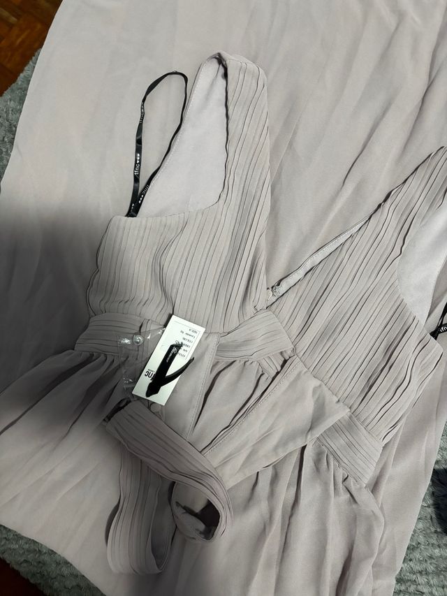 Vestido Finc. Talla Única , gris casi rosado