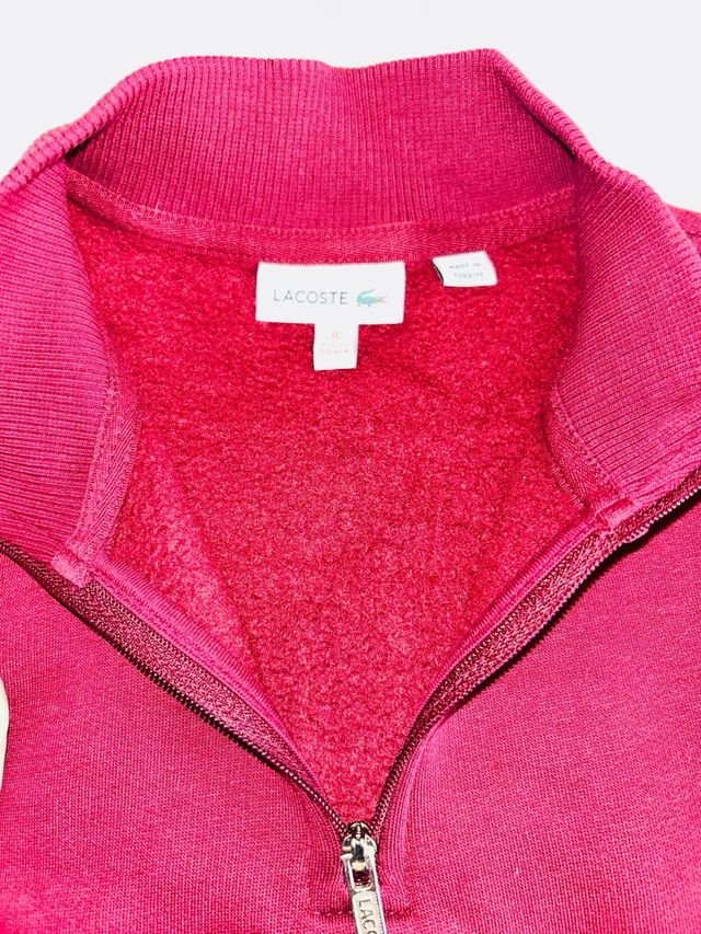 Vestido sudadera Lacoste niña rojo