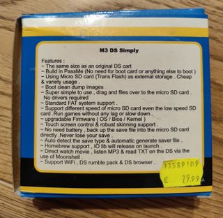 Tarjeta juegos M3 DS simply